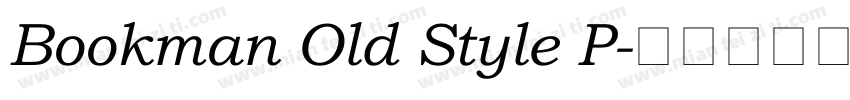 Bookman Old Style P字体转换